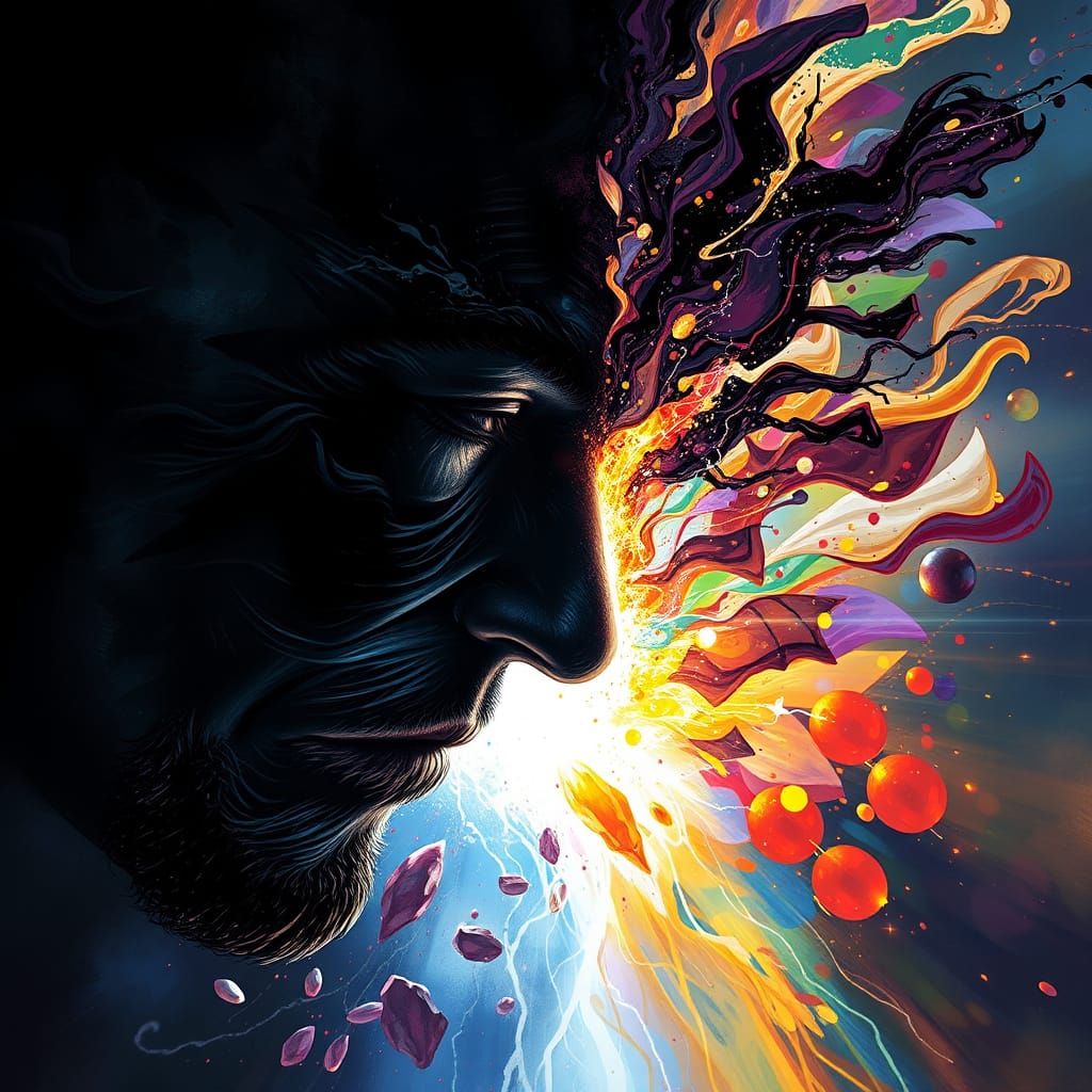 The path from Darkness to the Light - interesting another prompt