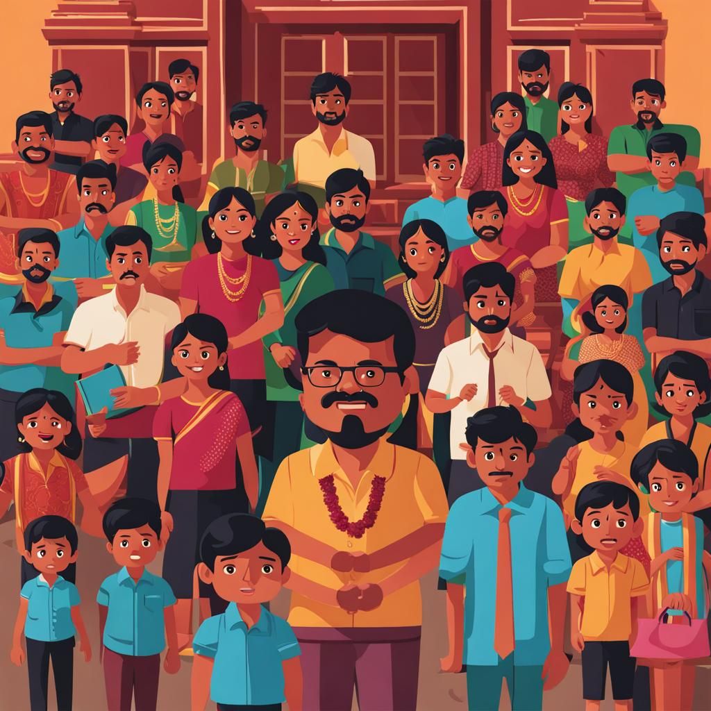 Young Indian Parents in Tamil Nadu