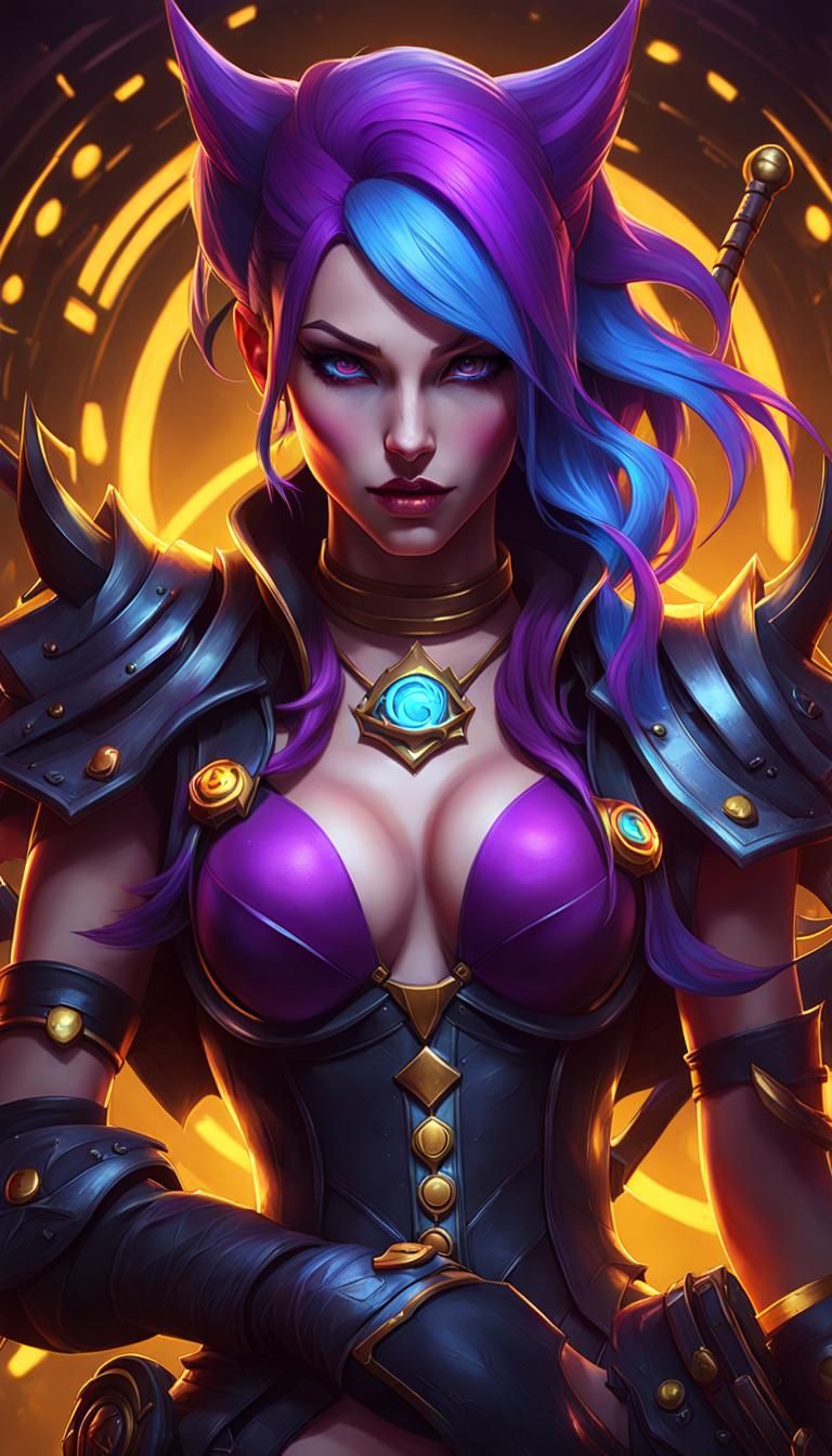 Jinx in Dark Fantasy Style