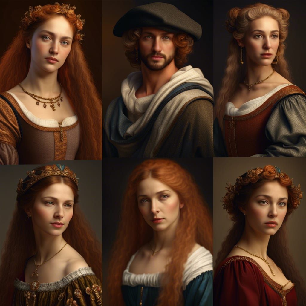 Renaissance People in Photorealistic 4K