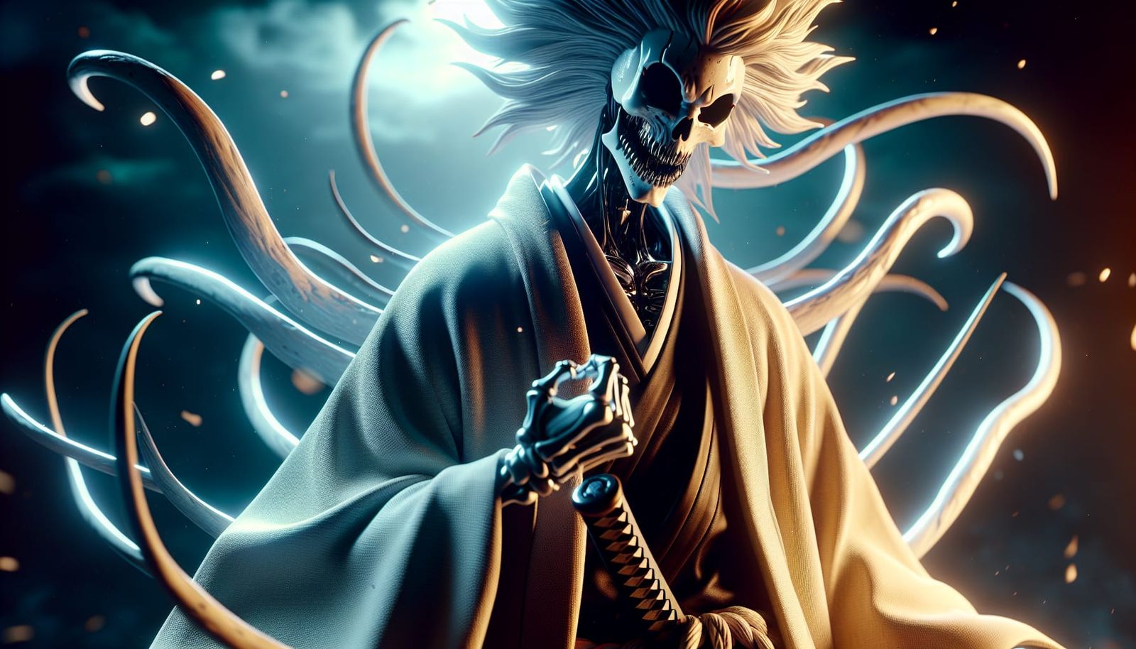 Shinigami Hollow Hybrid in Ressurrecion and Bankai States