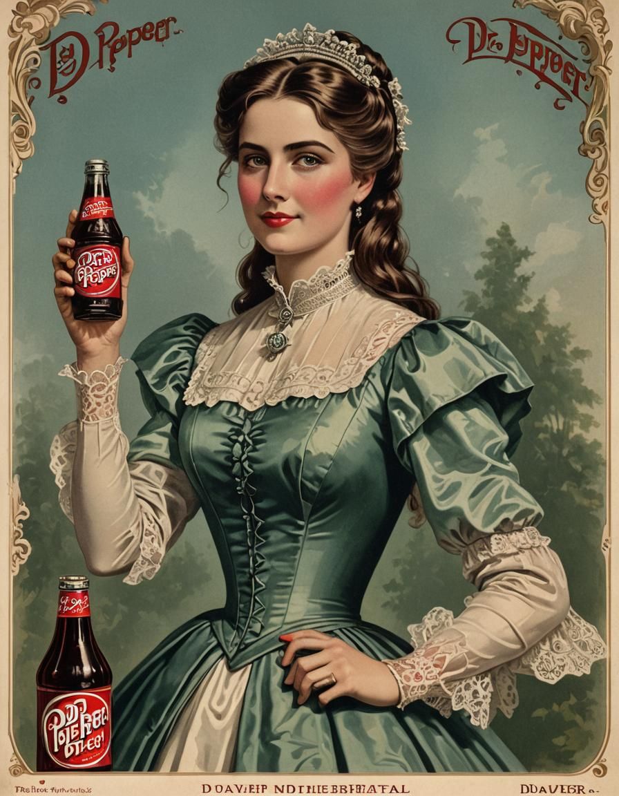 Victorian Era Dr. Pepper Ad: A Colorful Portrait