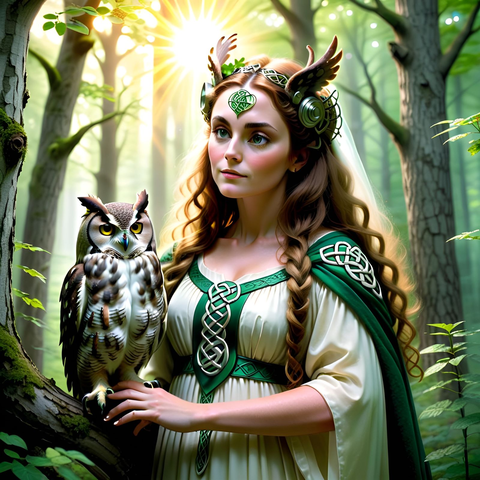 Celtic Princess Deirdre dreams of music in the sacred grove ...