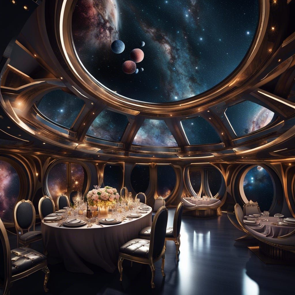 Extravagant Dinner Party Among the Stars