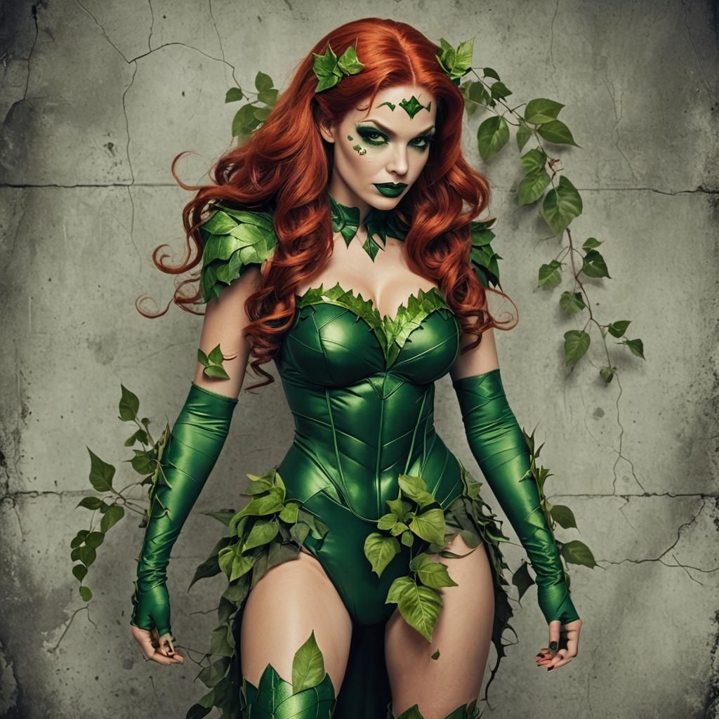 Scorpio Woman as Poison Ivy Digital Art