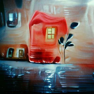 Cozy Home Acrylic Painting Film Still