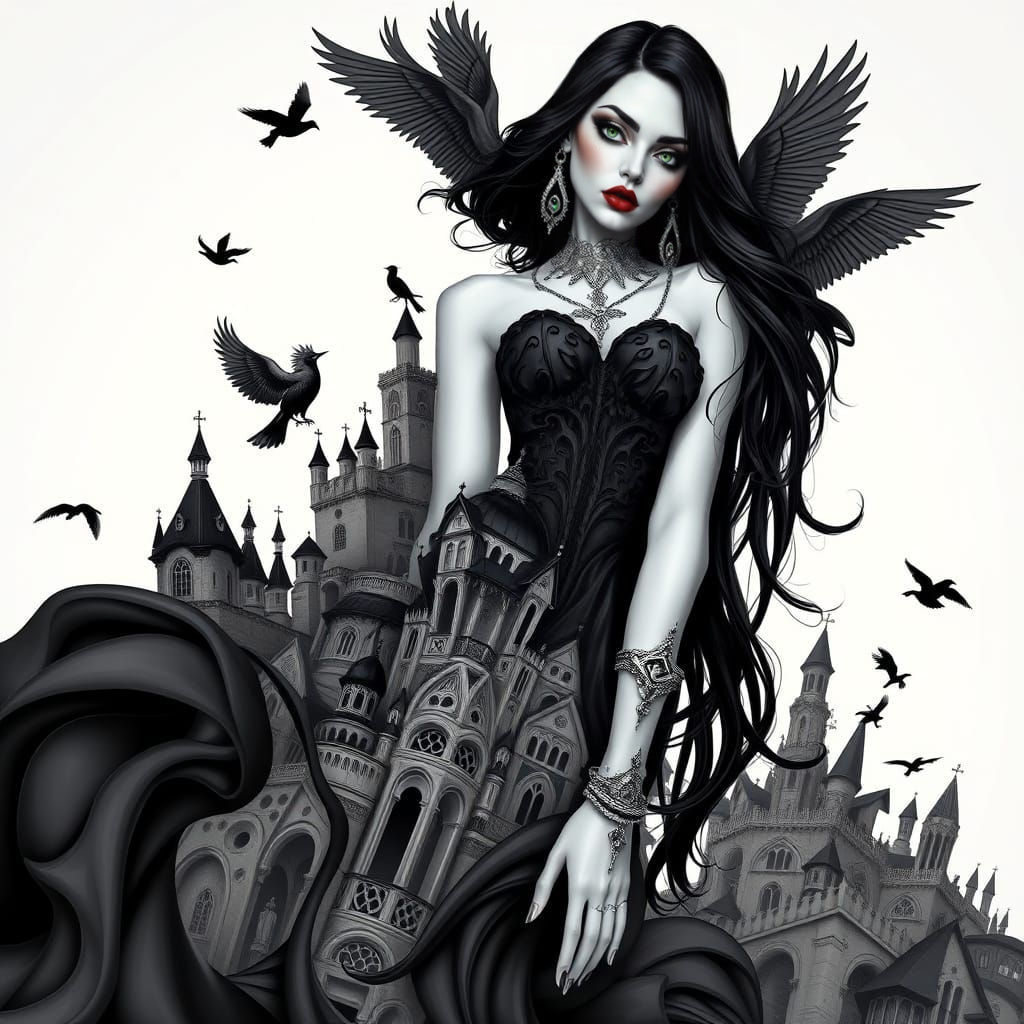 When the sun dies in faint flames and the shadow rises like a veil, my walk among ancient ruins seeks you, a specter of ...