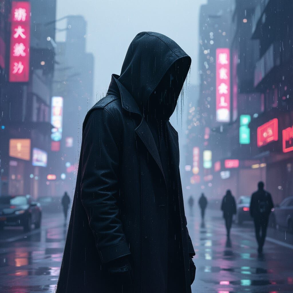 Mysterious Figure in Dreamscape Atmosphere