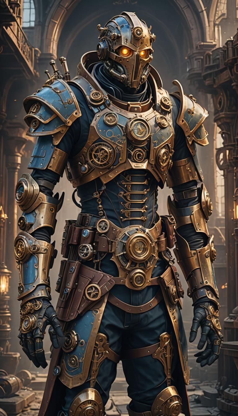 Steampunk Artificer Exoskeleton Suit: Dungeons and Dragons C...