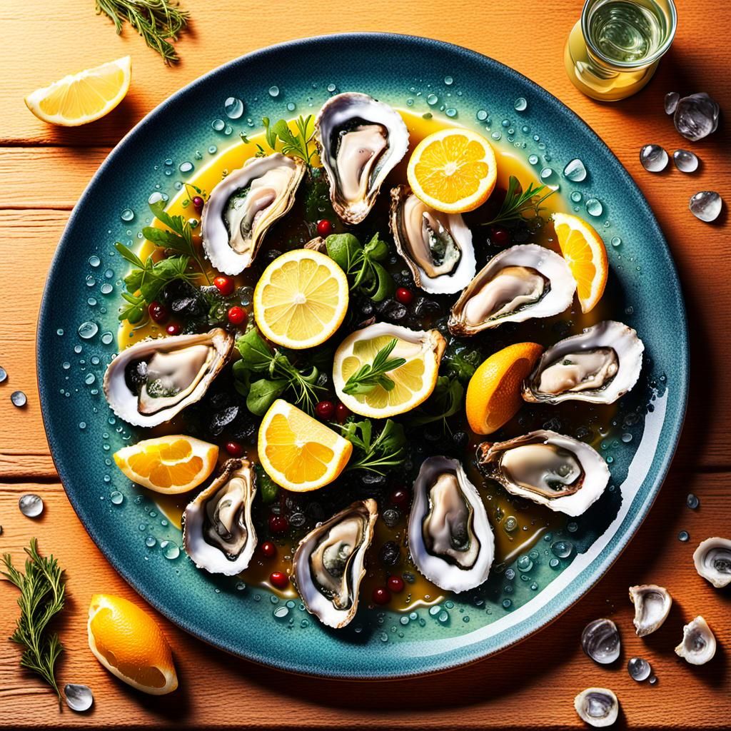 Vibrant Seaside Salad in Pixar-Inspired 3D Art