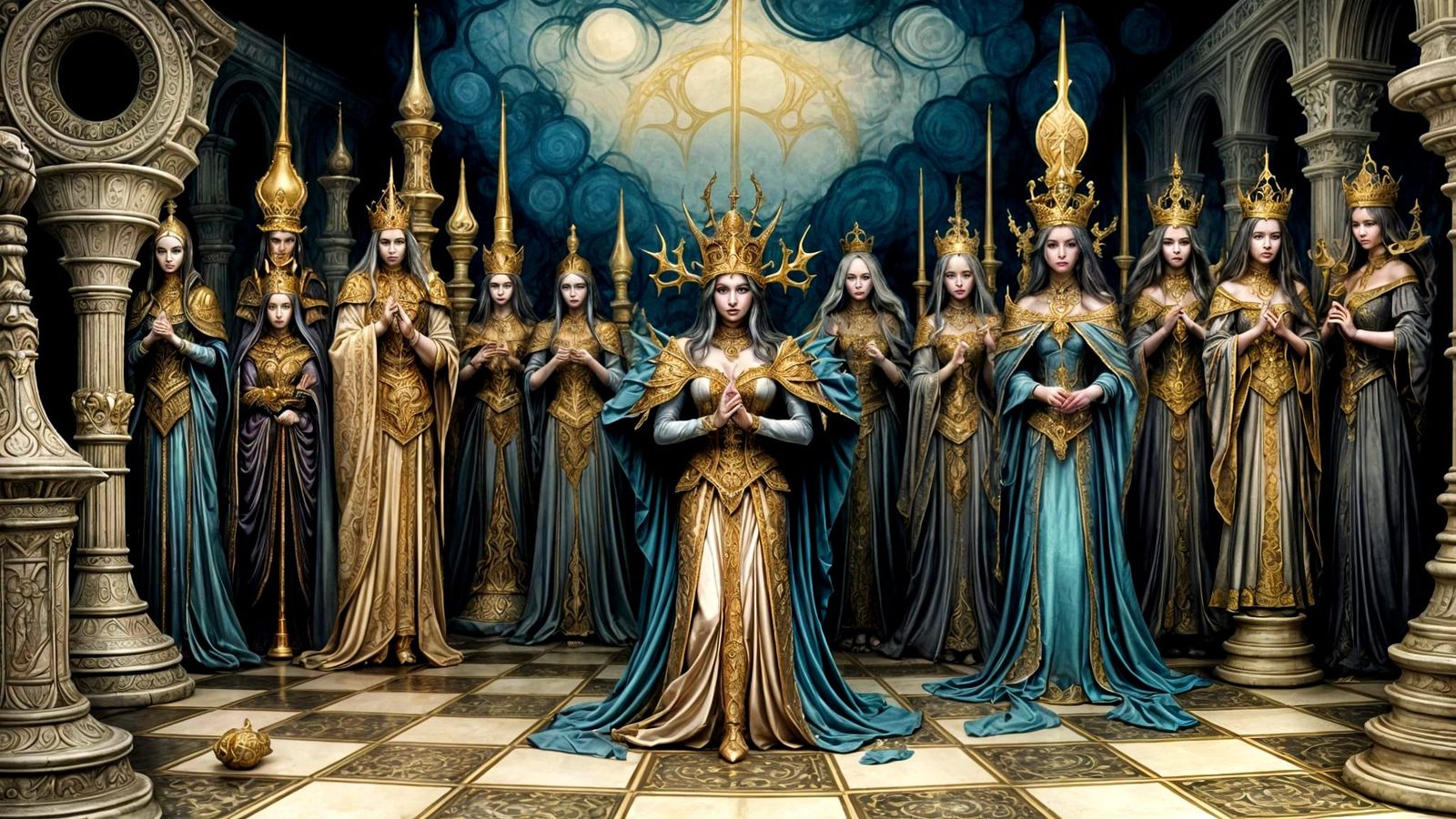 Gothic Medieval Chess Fantasy Art