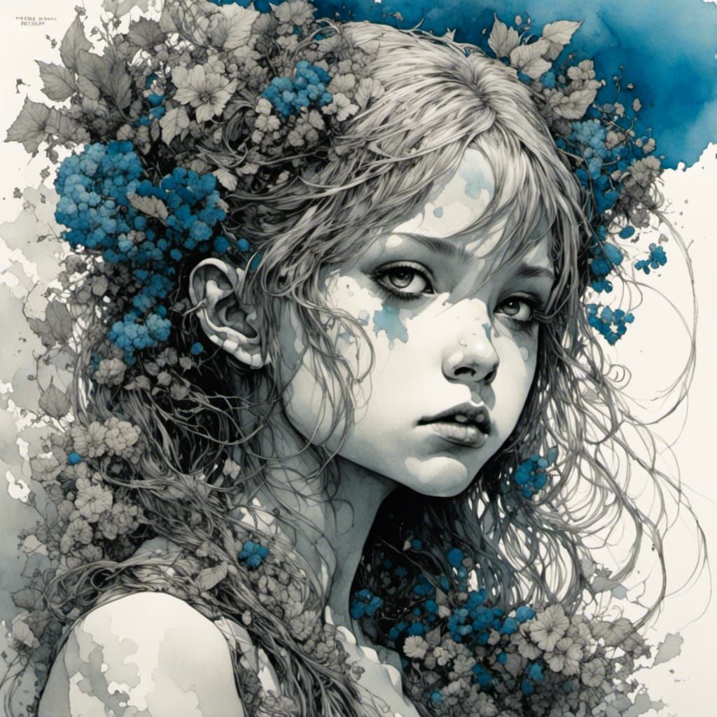 Melancholic Youth in Basicomic Style