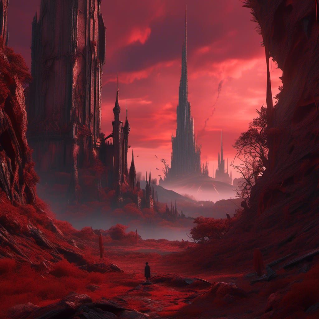 Dark Tower Looms Over Crumbling World