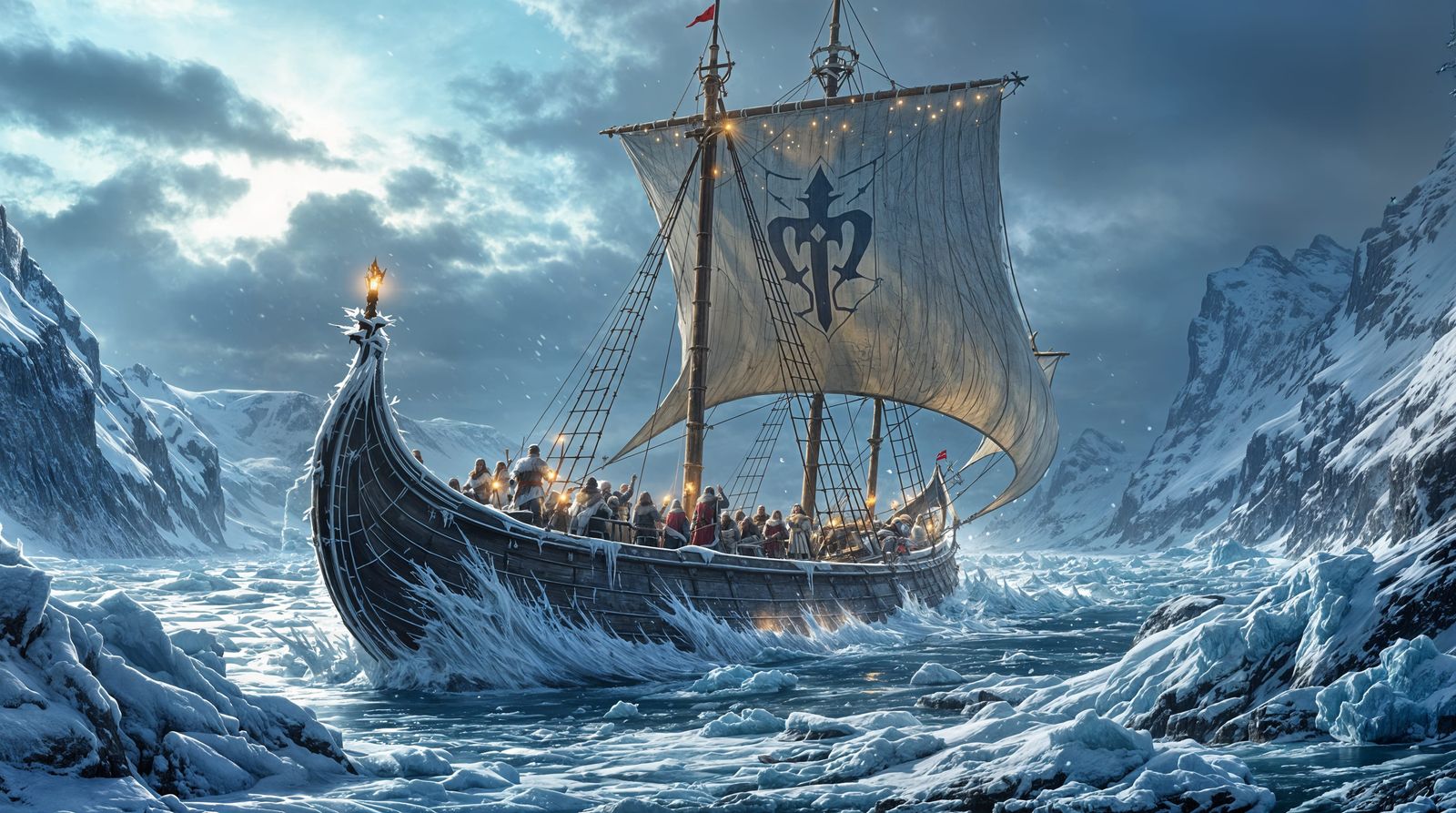 Medieval Warship Conquers the Frozen Arctic