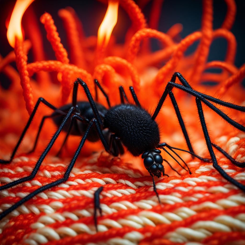 Giant Mosquito in Fauvist and Expressionist Style