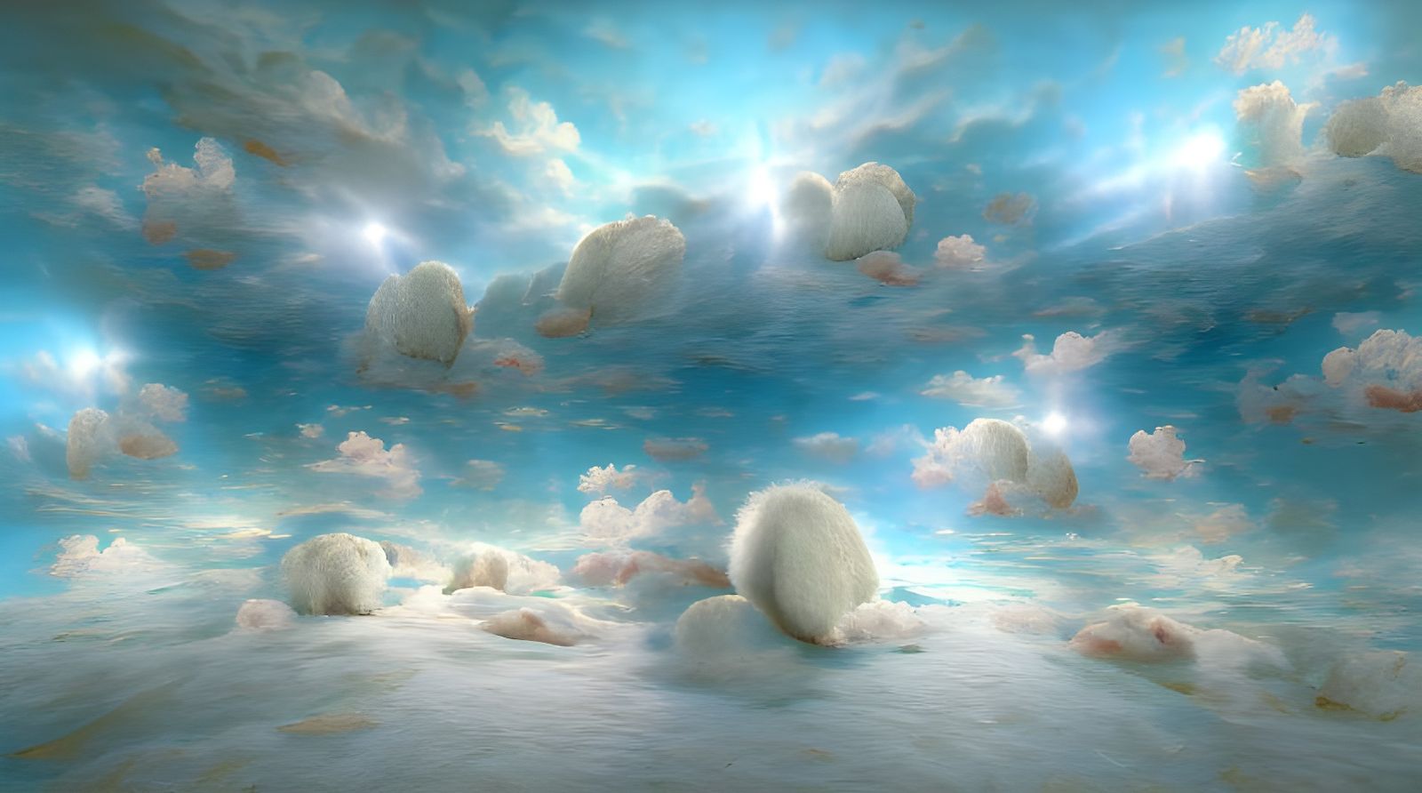 Ethereal Clouds in a Surrealist Style