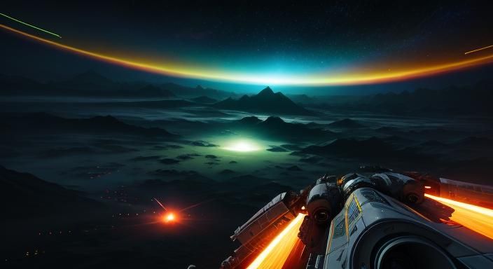 Intergalactic Warfare Scene in Unreal Engine