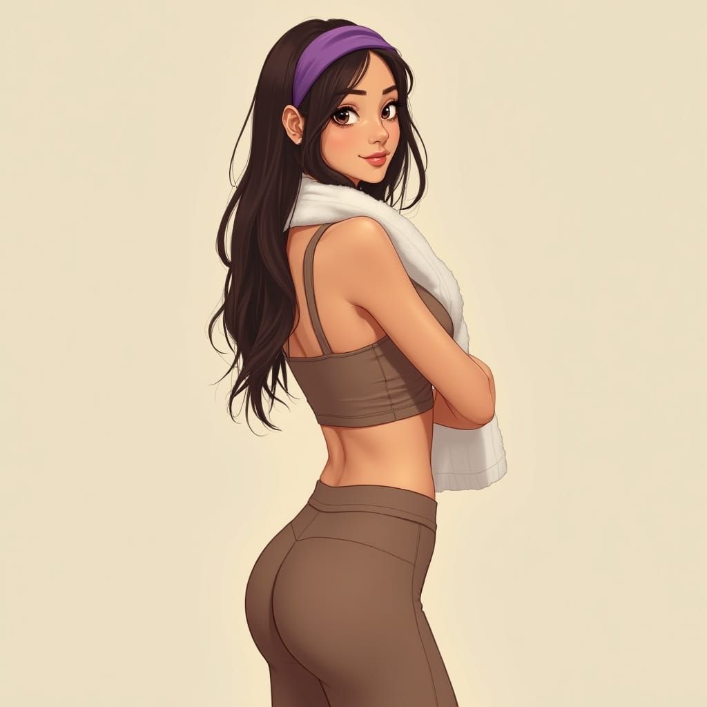 Young Woman in Relaxed Posture with Soft Lighting