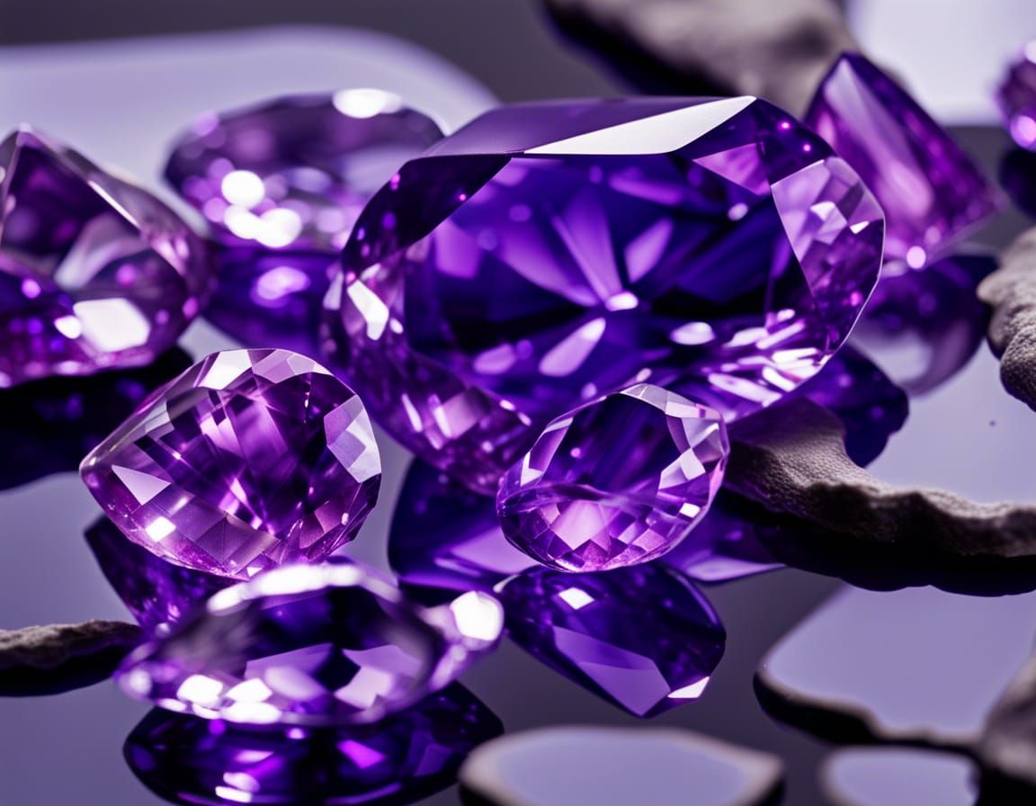 Dazzling Amethysts: Shiny, Sparkling, Shimmering Gems