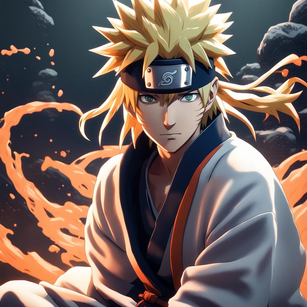 Namikaze Minato: Fourth Hokage in Detailed Digital Art