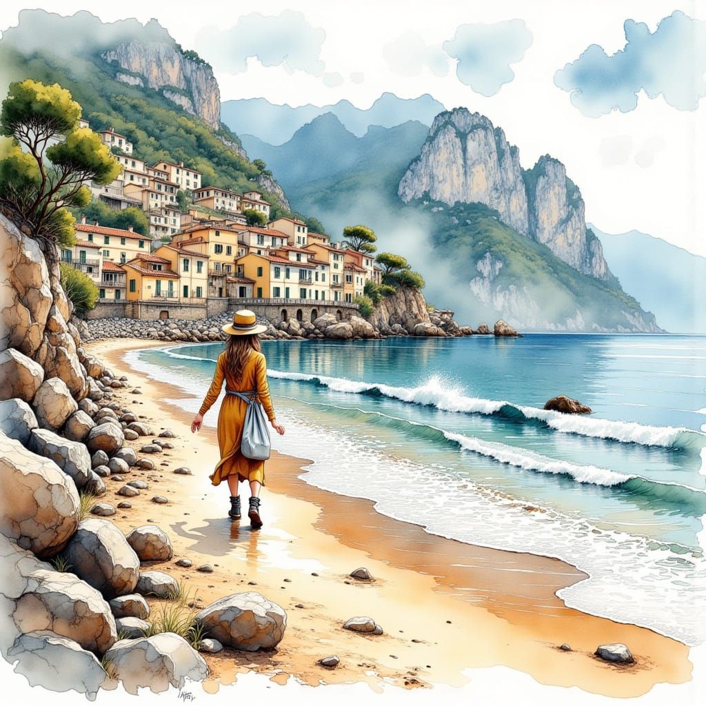 Ethereal Morning on a Rocky Mallorcan Shore