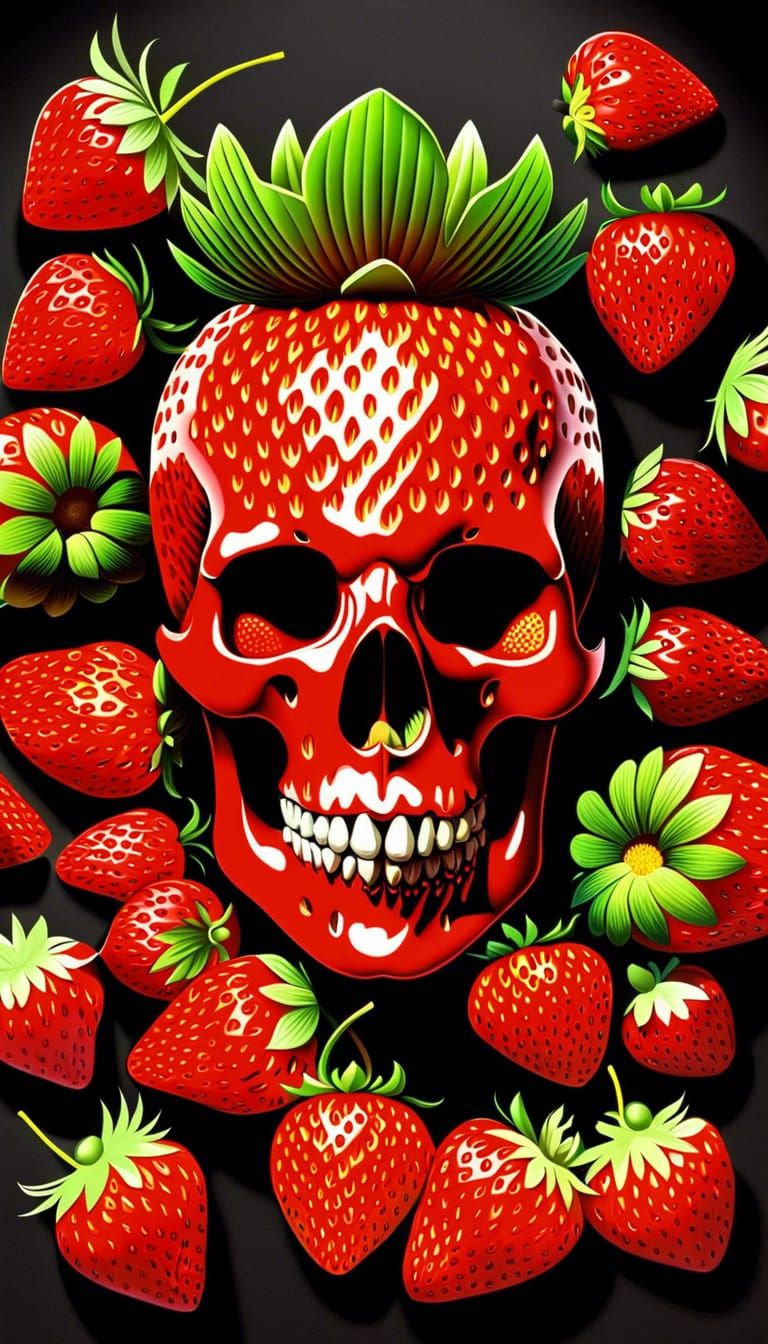 Strawberry Skull