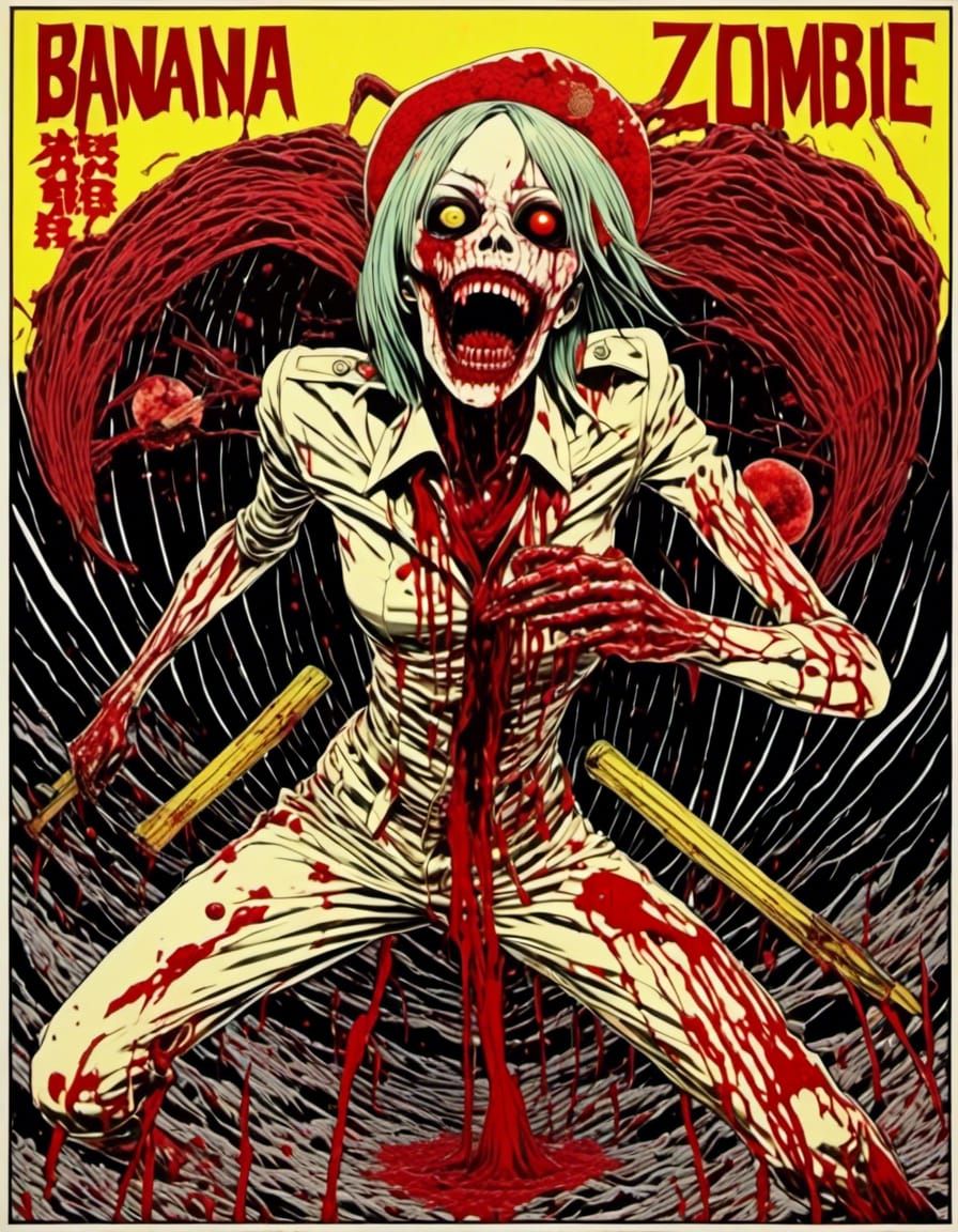banana zombie comic book