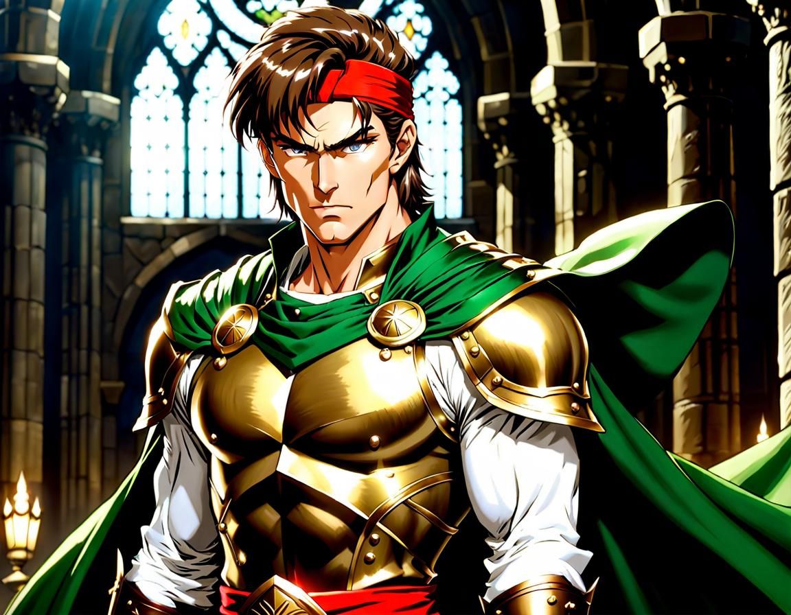 Orson the Beserker in Retro Anime Style