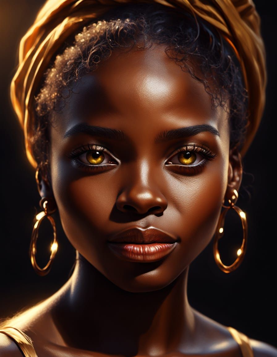 Expressive Portrait of a Woman in Oil Painting Style