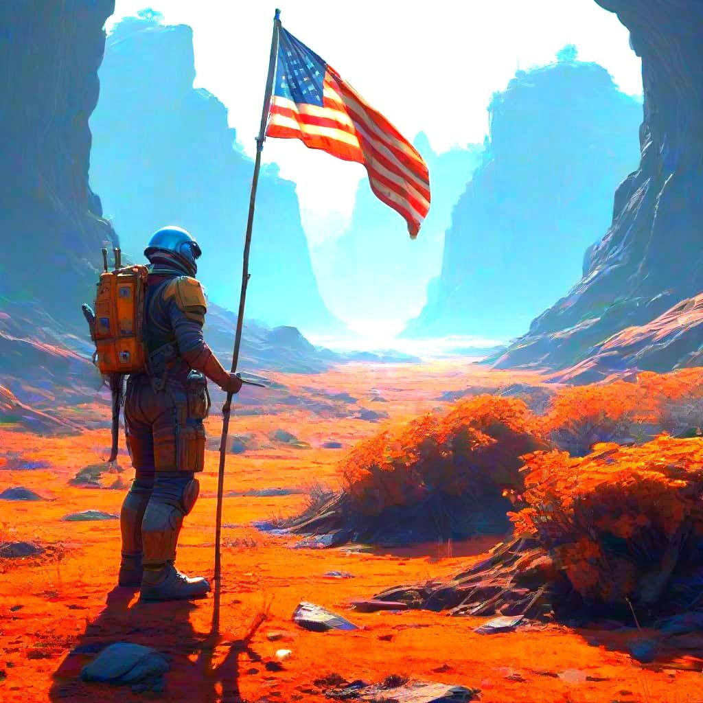 Space Commando Claims Alien Treasure Planet