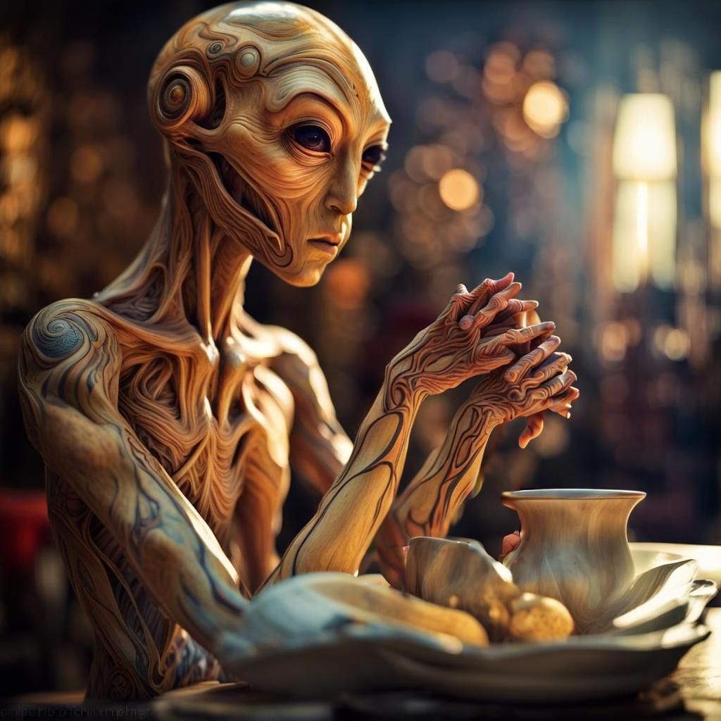 Photorealistic Aliens in Exotic Fashion