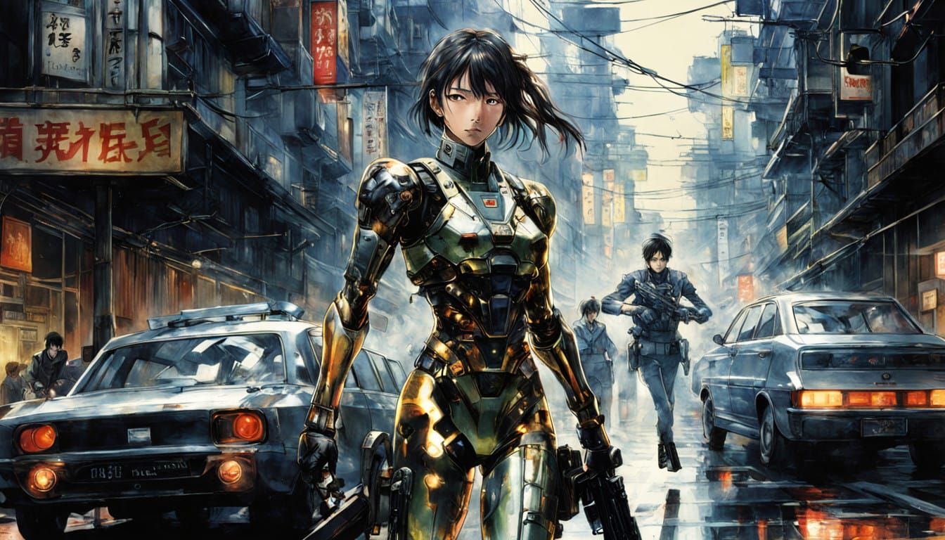 Cyberpunk Goddess of Justice Unveiled in Breathtaking Double...