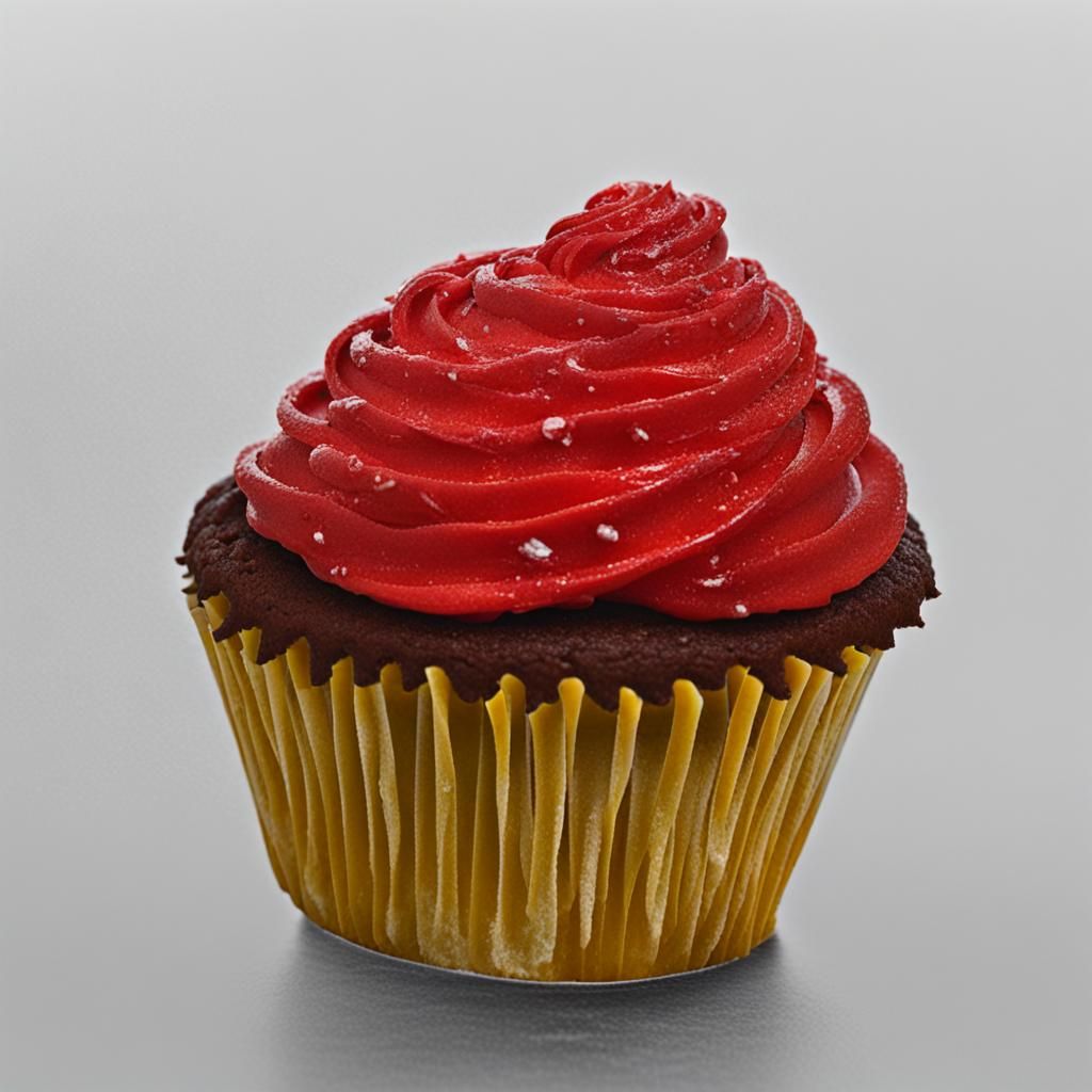 Cupcake with Shiny Frosting