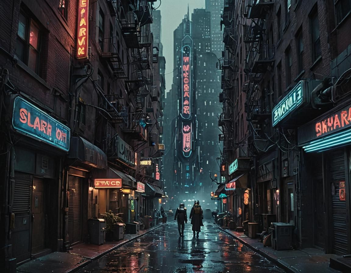 Futuristic New York City in Star Wars Style