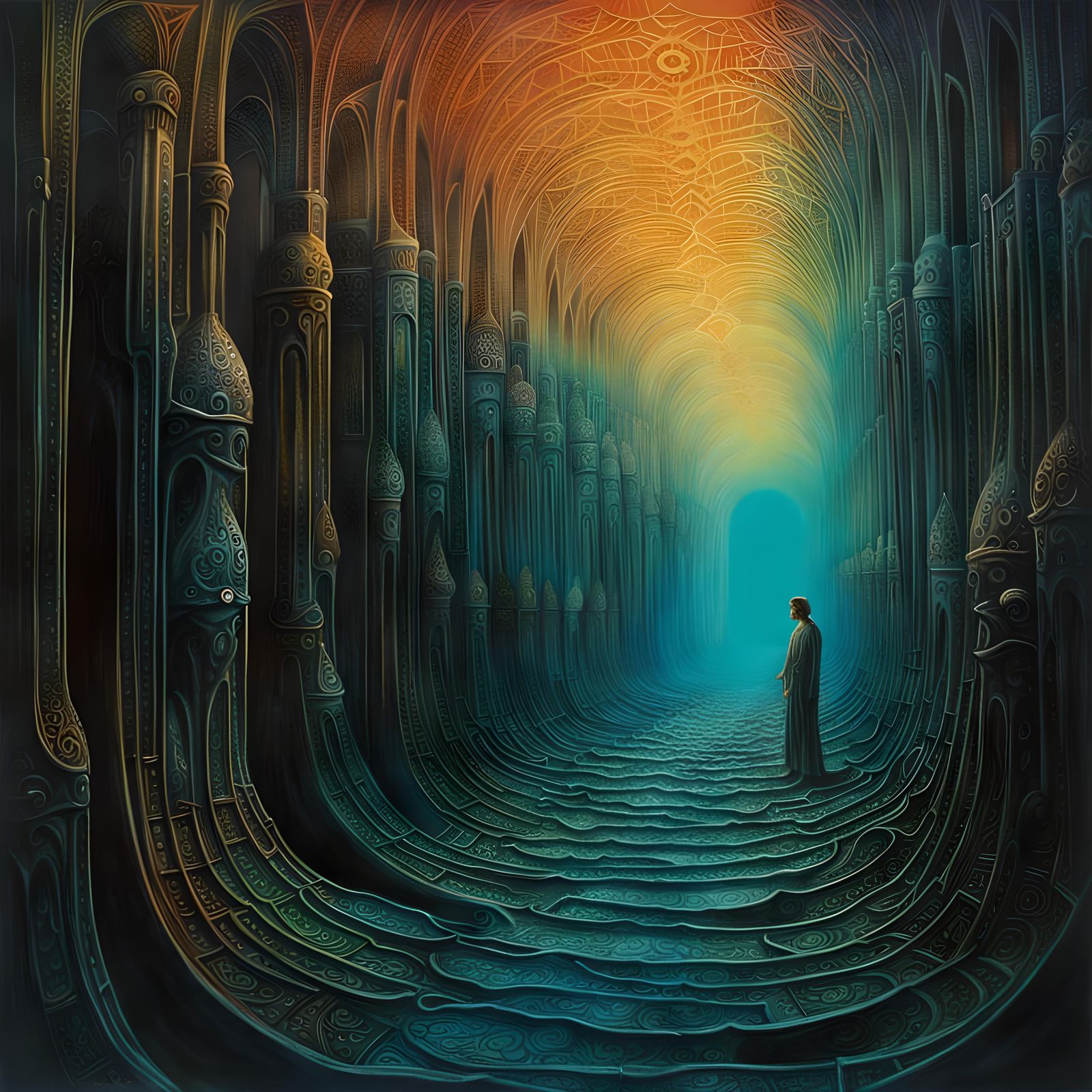 Ethereal Dreams: Surreal Labyrinth of the Subconscious