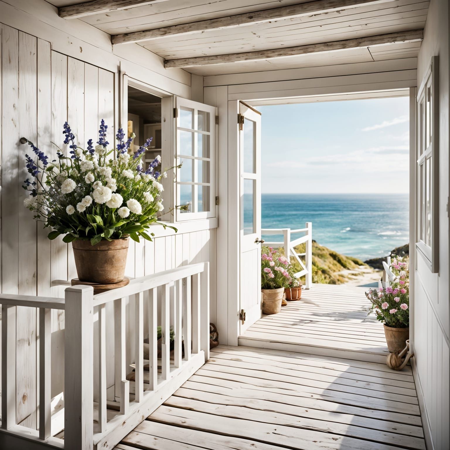 Idyllic Coastal Cabin with Sea View