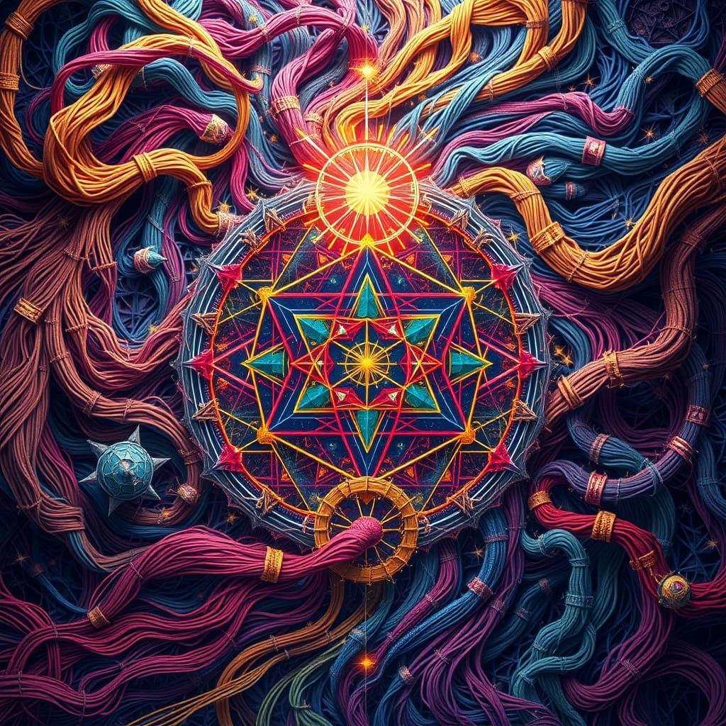 Vibrant Cosmic Tapestry