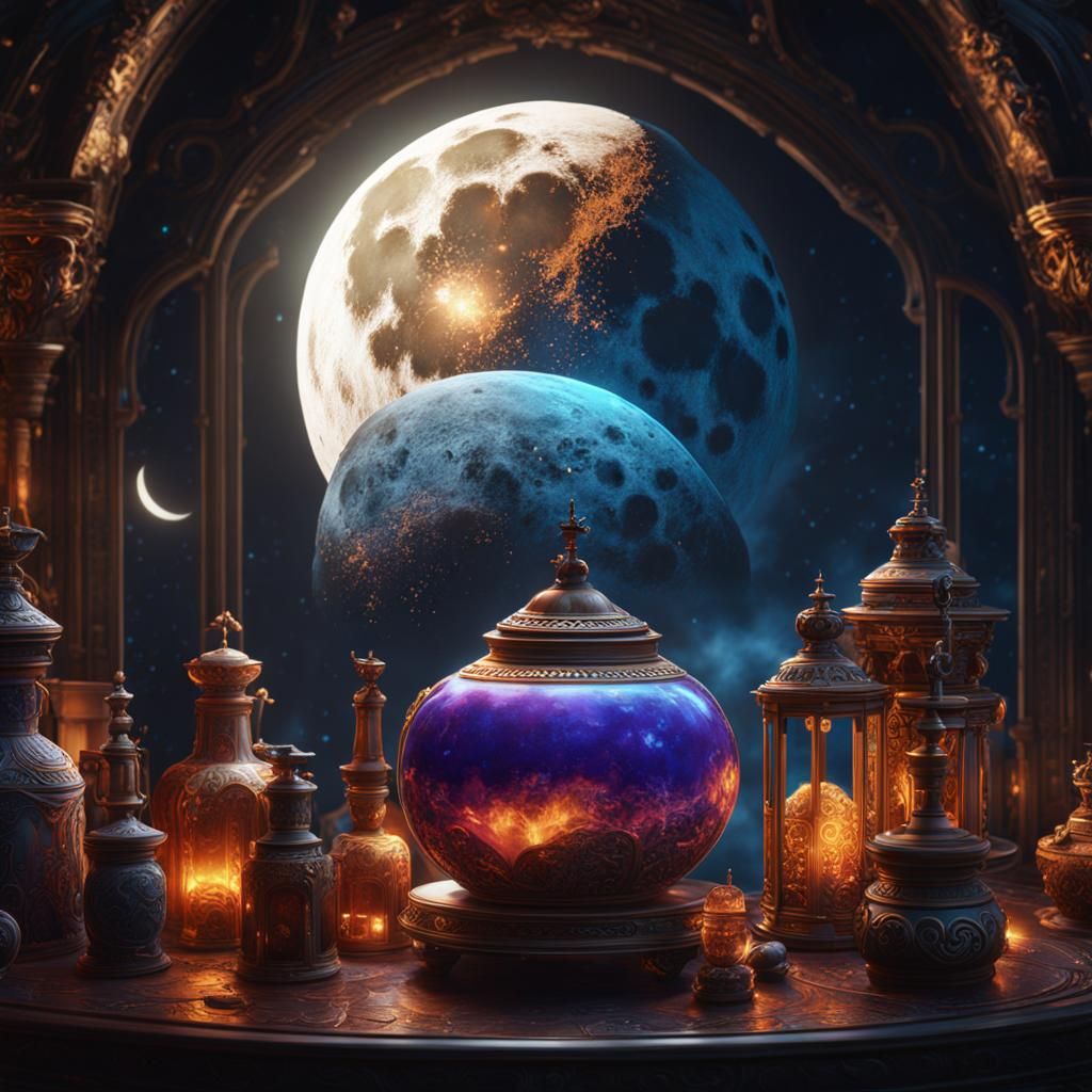 Fantastical Moon Potion Concept Art