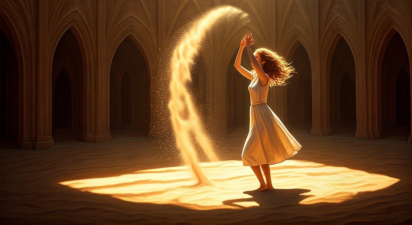 Alice in Wonderland Sandcastle, Hyperrealist Watercolor and ...