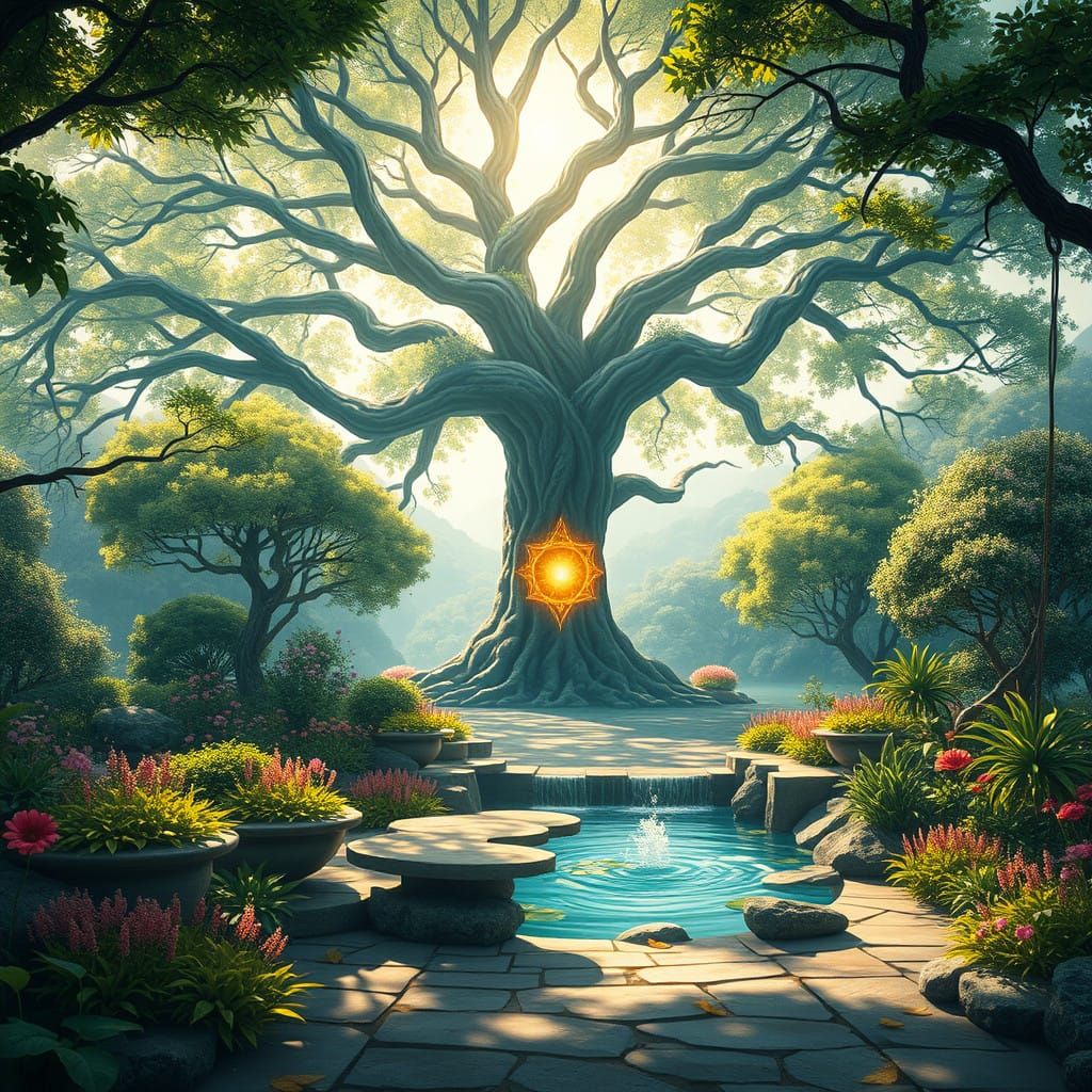 Majestic Sanctuary Lindai in Golden Light