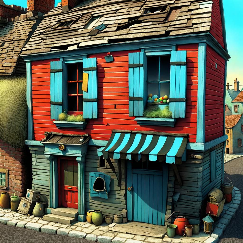 Imperfect Home: A Surreal 3D Render