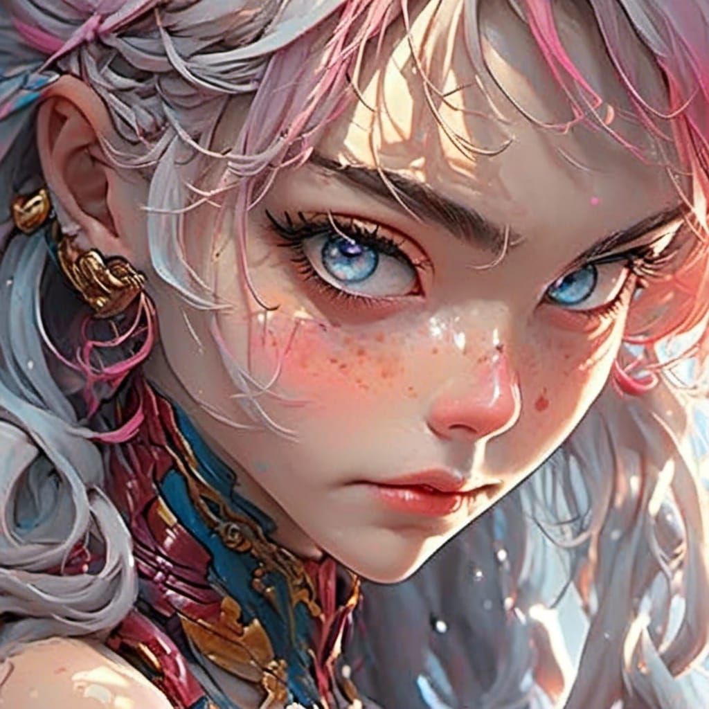 Hyperrealistic DC Starfire in 8k High Definition