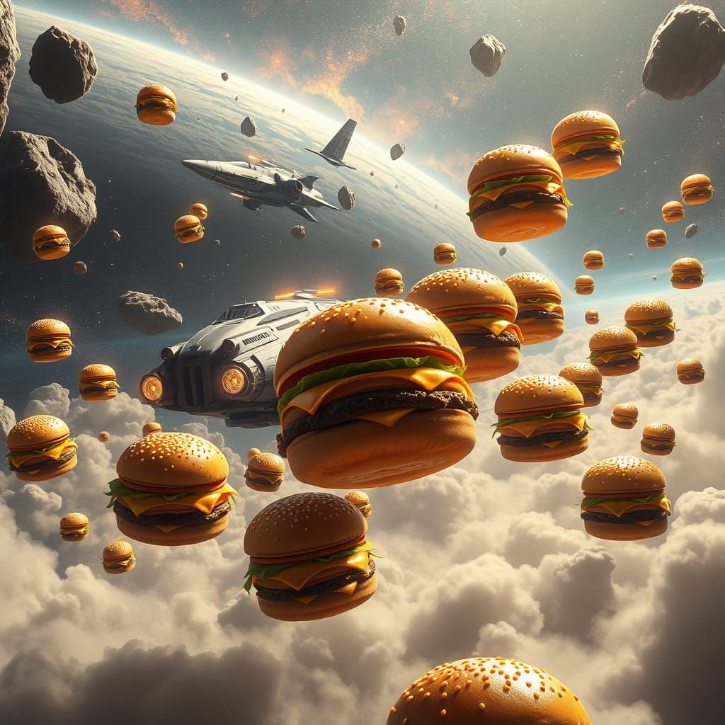 Cosmic Burgers in Majestic Space Odyssey