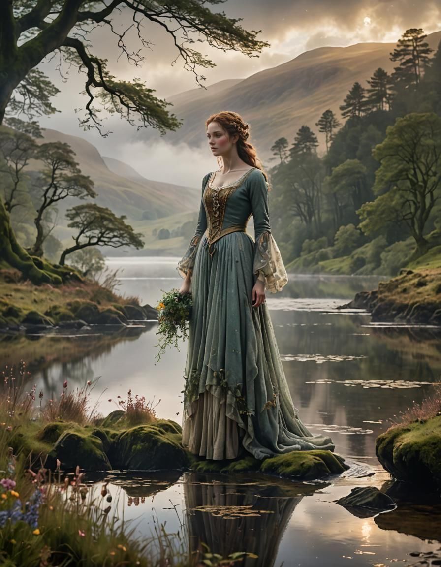 Ethereal Fantasy Landscape in Kinkade Style