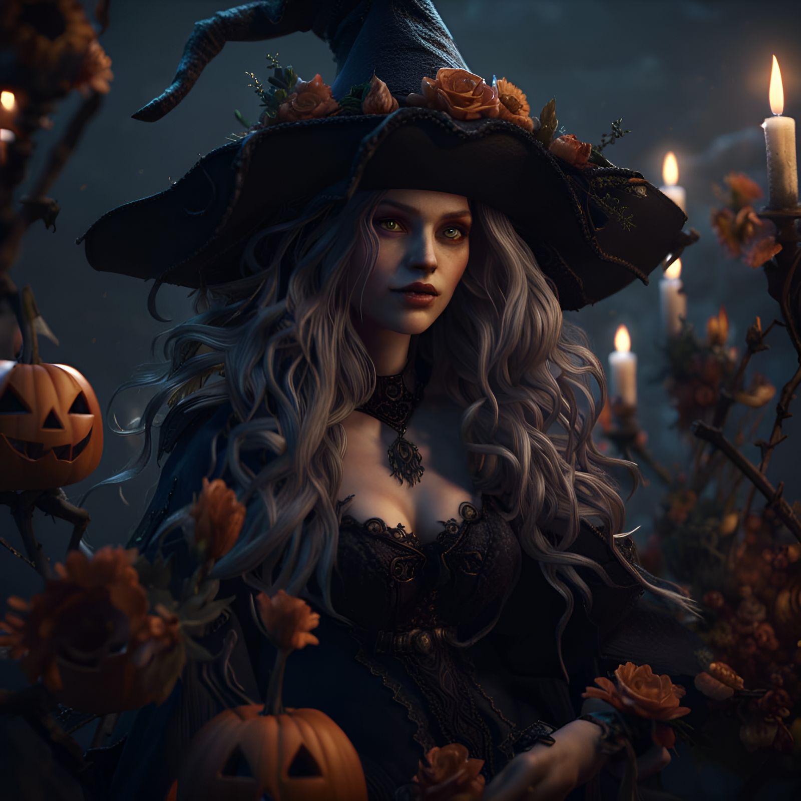 Beautiful Halloween Witch