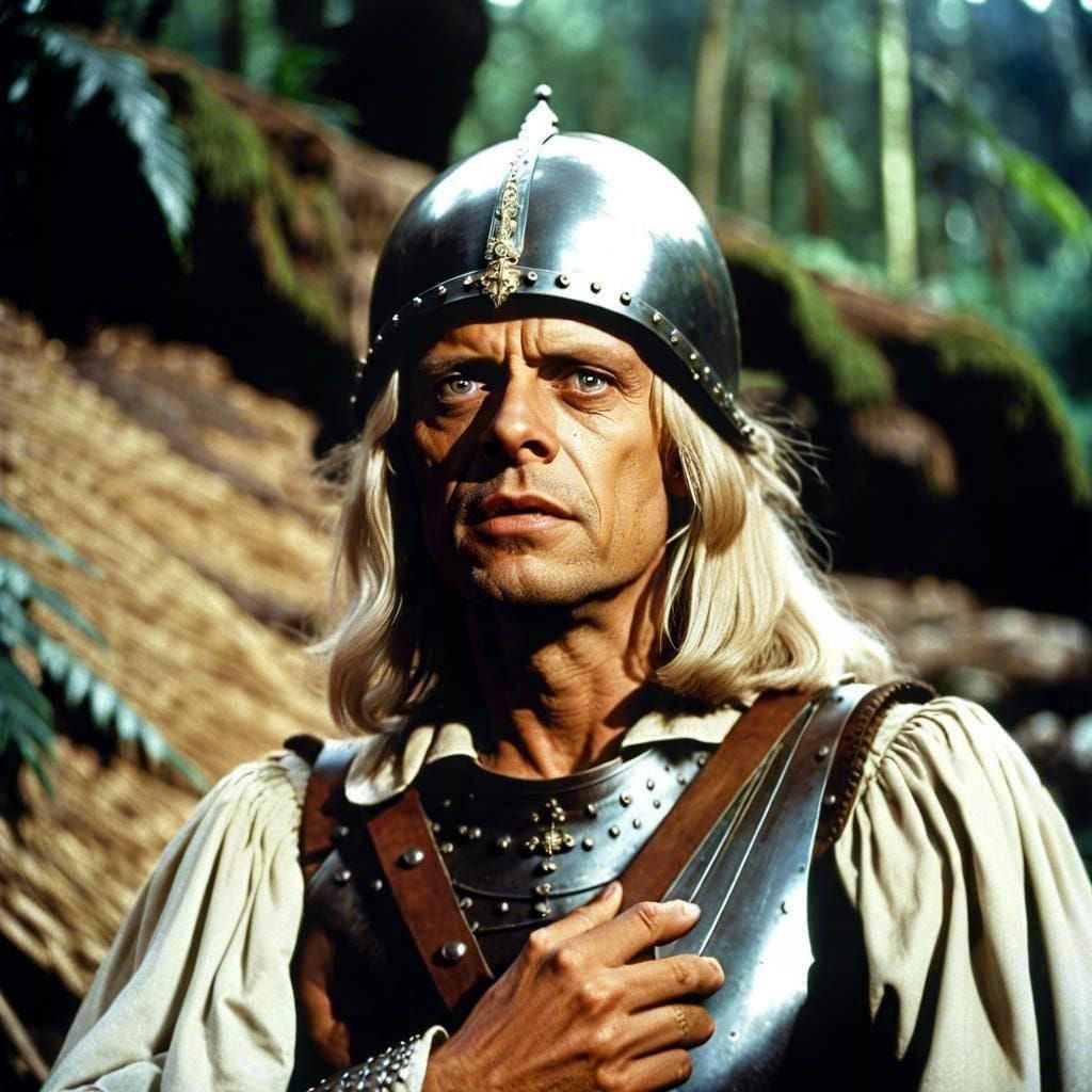 Klaus Kinski as Aguirre: Wrath of God Conquistador