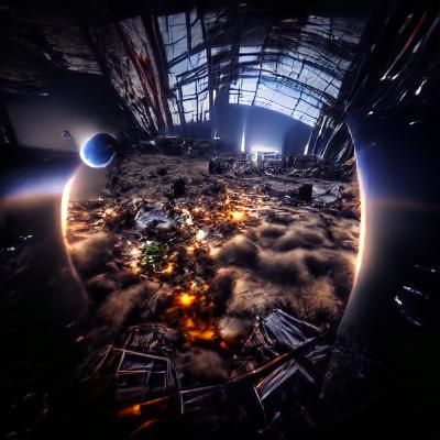 Post-Apocalyptic Earth in Space: Ominous Unreal Engine Art