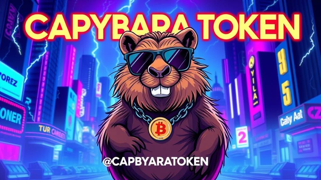 Cyberpunk Capybara Token Gaming Banner