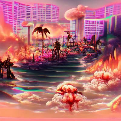 AI Generated Apocalyptic Paradise