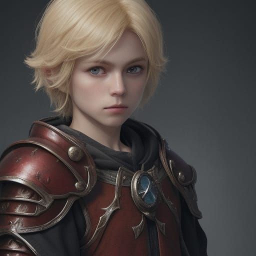 Skyrim Style Young Necromancer Prince with Blond Hair